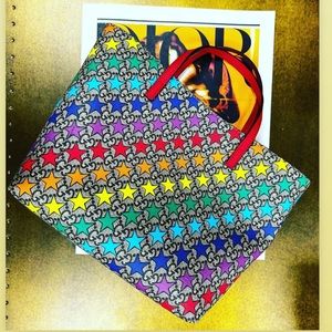 Gucci Tote Bag with Rainbow Star Print